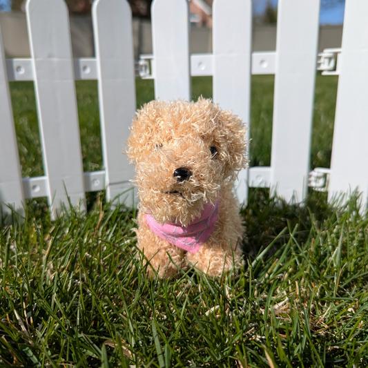 Bonde Pup + Pink Bandana
